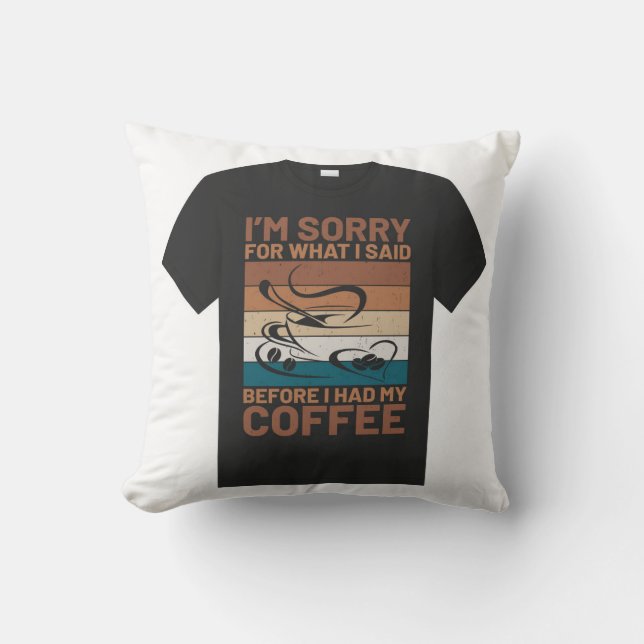 Perfect t shirt design cushion (Front)