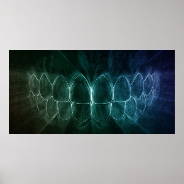 Perfect Teeth Bite Dentist Orthodontist Poster (Front)