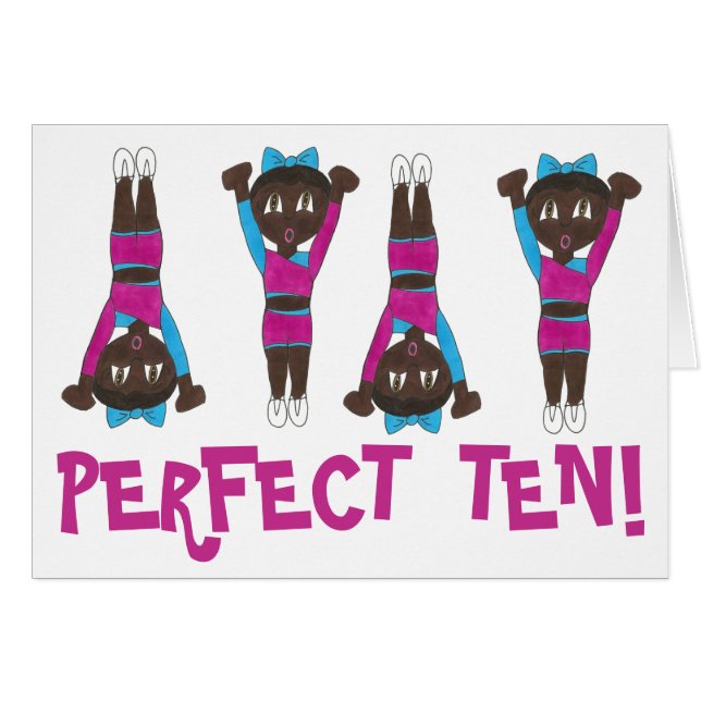 Perfect Ten 10 Congrats Gymnastics Gymnast Gym (Front Horizontal)
