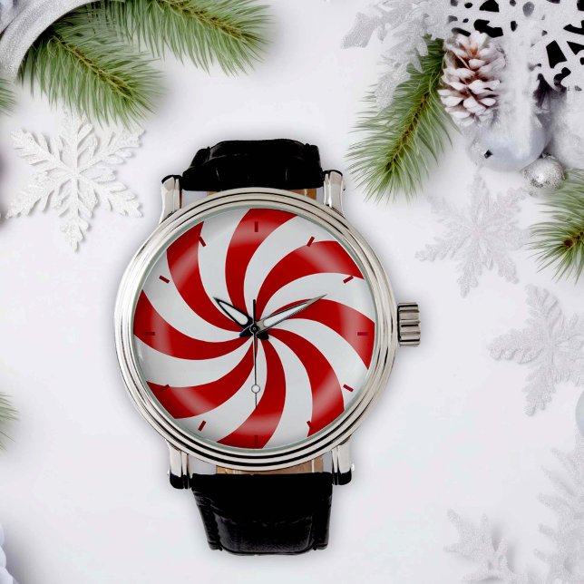 Perfect time for Peppermint Candy  Watch (Time for a little peppermint candy for my sweet tooth.)
