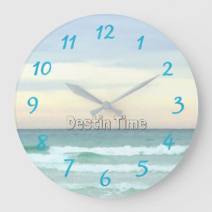 Perfect Time in Destin, Florida Large Clock