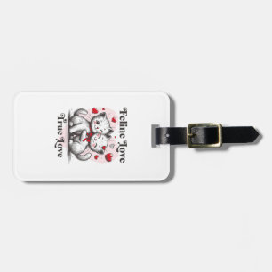 "Perfect Travel Companions: Cat Lover's Duo Travel Luggage Tag