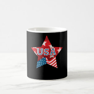 Perfect USA Flag Colour Star - LOVE USA Coffee Mug