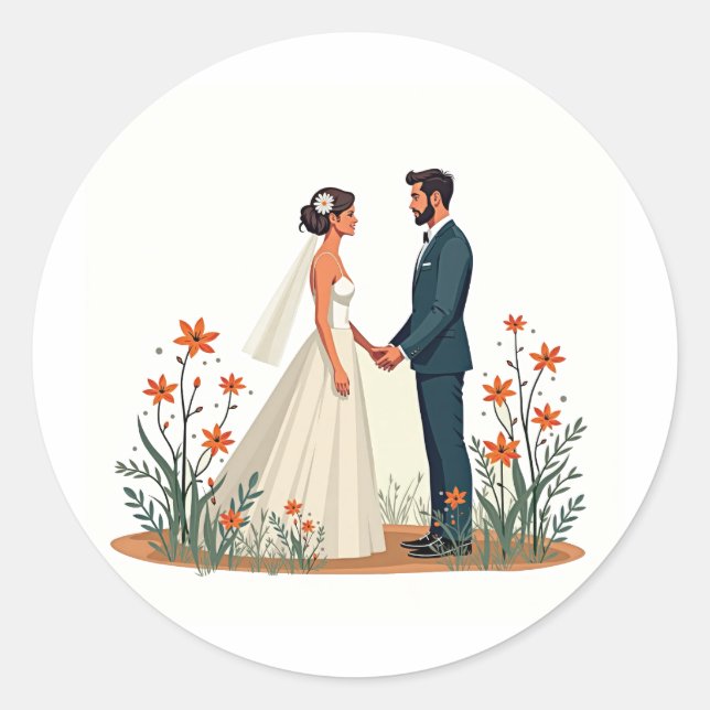 Perfect Wedding Moment Sticker (Front)
