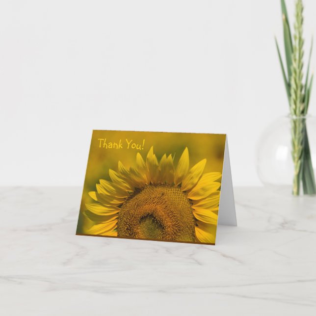 Perfect Yellow Sunflower Card (Front)