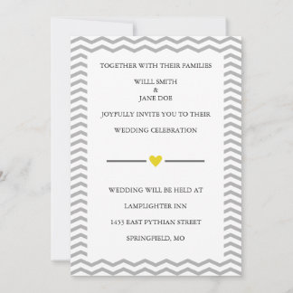 Perfect Zig Zag Wedding Invitation
