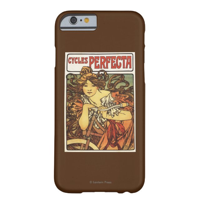Perfecta Bicycles with Woman Advertisement Poste Case-Mate iPhone Case (Back)