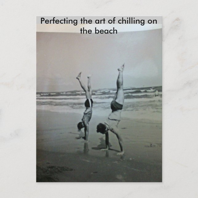 Perfecting the art of chilling on the... postcard (Front)