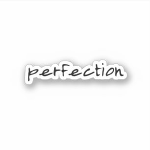 Perfection, Aesthetic Trendy  scrapbook Sticker