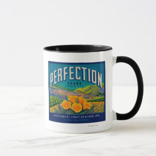 Perfection Orange LabelColton, CA Mug