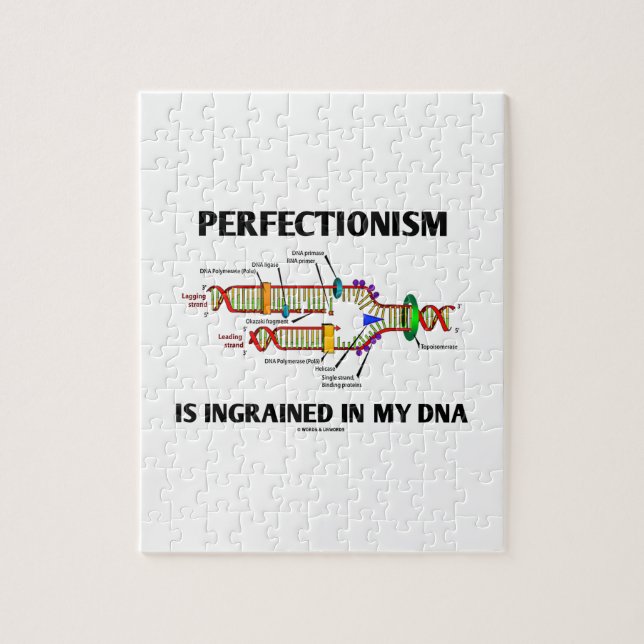 Perfectionism Is Ingrained In My DNA (Humour) Jigsaw Puzzle (Vertical)