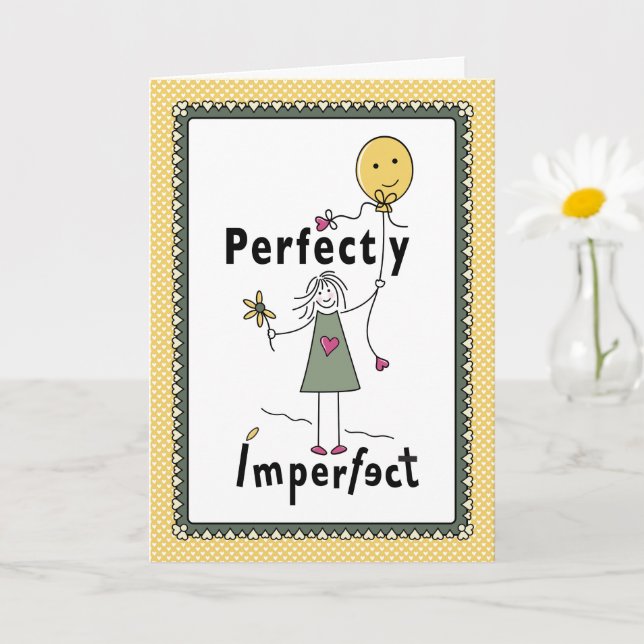 Perfectly Imperfect 1C_Greeting Card 5”x7” (Small Plant)