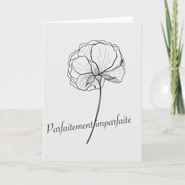 perfectly imperfect card (Front)