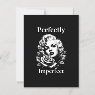 Perfectly Imperfect – Marilyn Noir Postcard