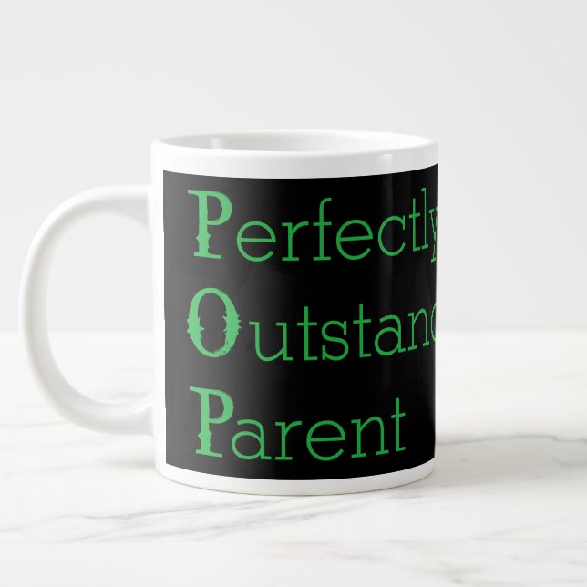 Perfectly Outstanding Parent (POP) Astronomy Large Coffee Mug (Left)