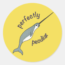 Perfectly Peculiar Narwhal Stickers