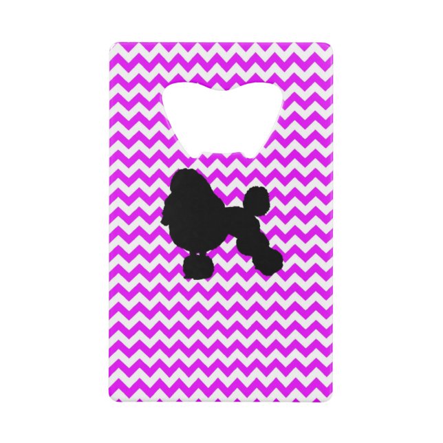 Perfectly Pink Chevron With Poodle (Front)