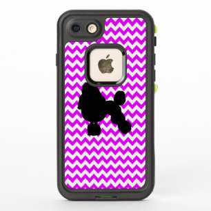 Perfectly Pink Chevron With Poodle