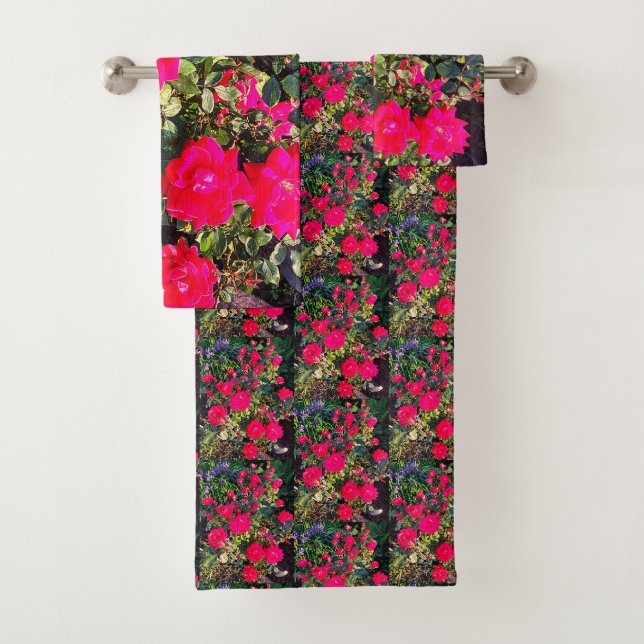 PERFECTLY PINK ROSES Towel (Insitu)