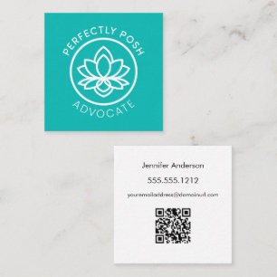 Perfectly POSH Advocate Square Business Card
