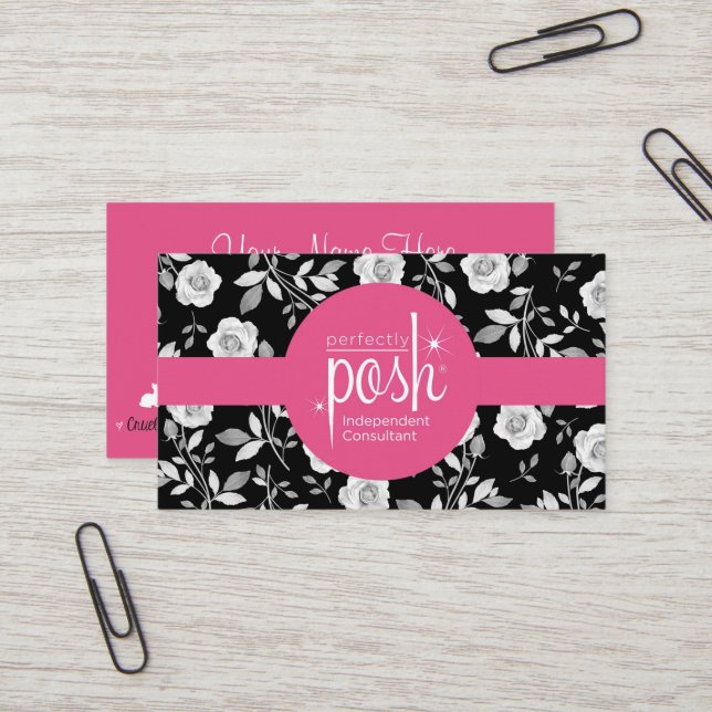 Perfectly Posh Business Cards (Front/Back In Situ)