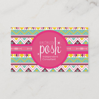 Perfectly Posh Business Cards, Boho Posh Business Card