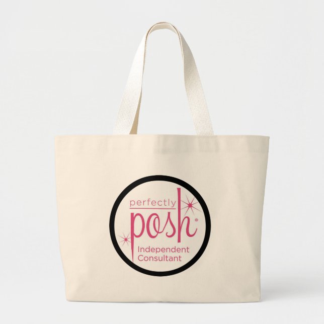 Perfectly Posh Independent Consultant gifts Large Tote Bag (Front)