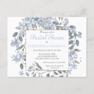 Perfectly Pretty Lavender Bridal Shower Invitation Postcard