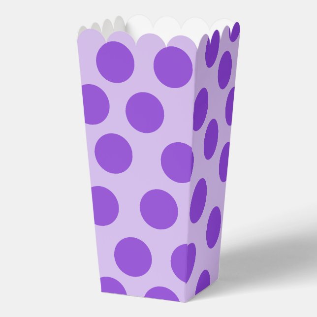 Perfectly Pretty Purple Polkadotted Favour Box (Front)