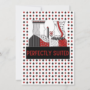 Perfectly Suited King and Queen Greeting Card
