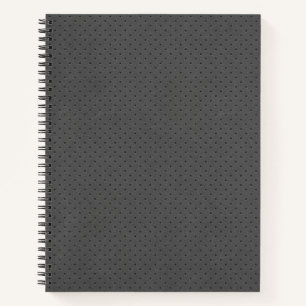 Perforated Grey Leather's Digital Print Photo Notebook
