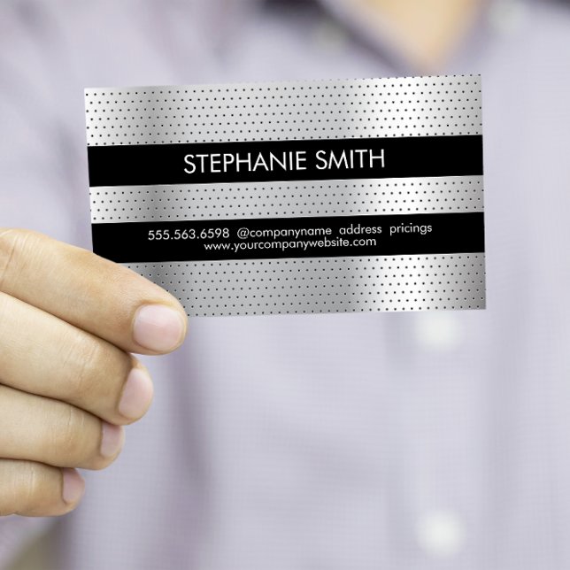 Perforated Metal Pattern Business Card (Creator Uploaded)