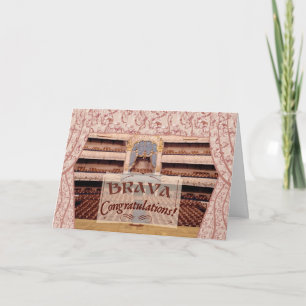 Performance Congratulations, Brava for Female Card