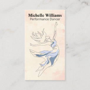 Performance Dancer Expressive Art Business Card