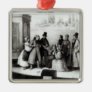 Performance of 'Le Pere Goriot' Metal Ornament