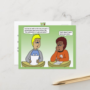 Performance Pay Postcard
