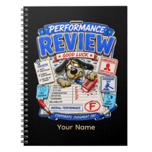 Performance Review Good Luck Personalised Funny Notebook