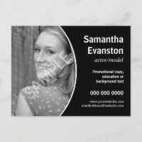 Performers Headshot Curved Black Promotion