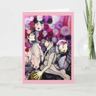 Performers "Silver Spheres" Greeting Card