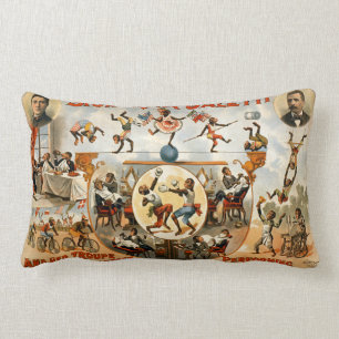 Performing Monkeys Signorita Galetti  Circus Lumbar Cushion