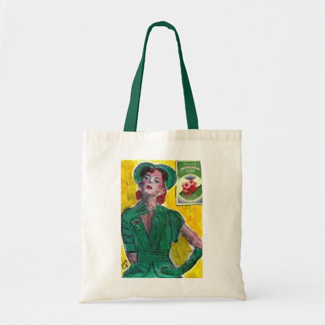 Perfume Ad 1940's Style Tote Bag (Front)