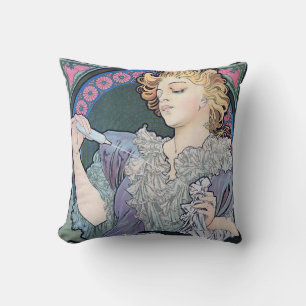 Perfume, Alphonse Mucha Cushion