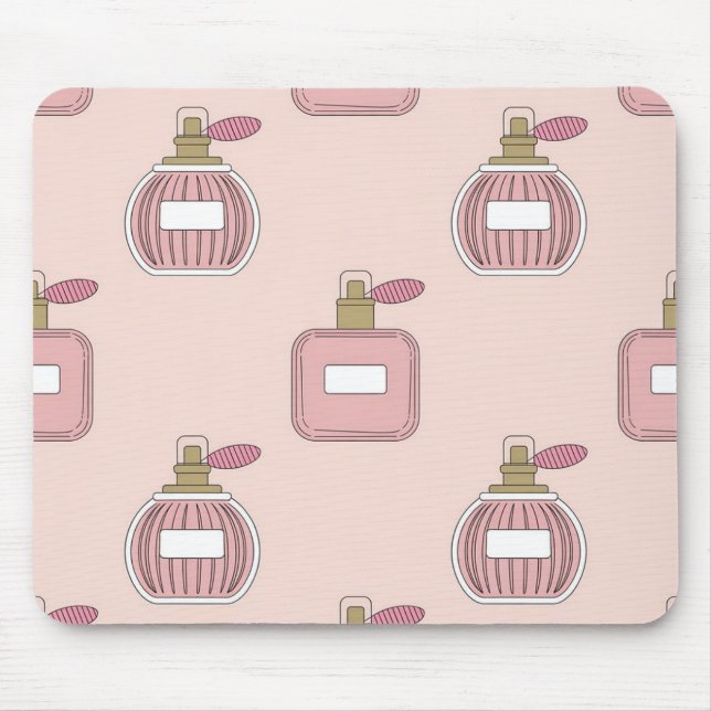 Perfume Bottle Pattern Chic Girly Mouse Pad (Front)