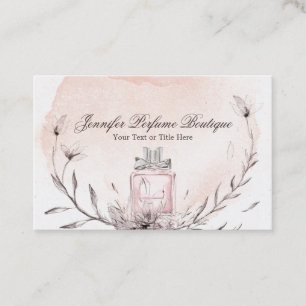 Perfume Fragrance Essential Oils Signature Script Business Card