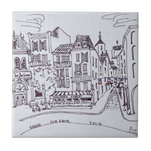 Perfume Museum & Street Scene   Grasse, France Tile