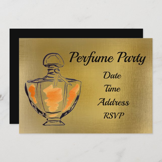 Perfume party plan party invitation (Front/Back)