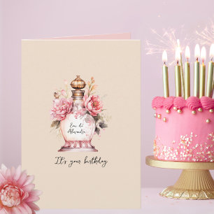 Perfume Personalised Birthday or Any Occasion Card