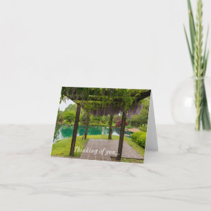 Pergola Of Wisteria Card