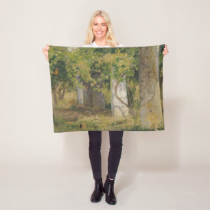Pergola With Wine Grapes (Vineyard Landscape) Fleece Blanket