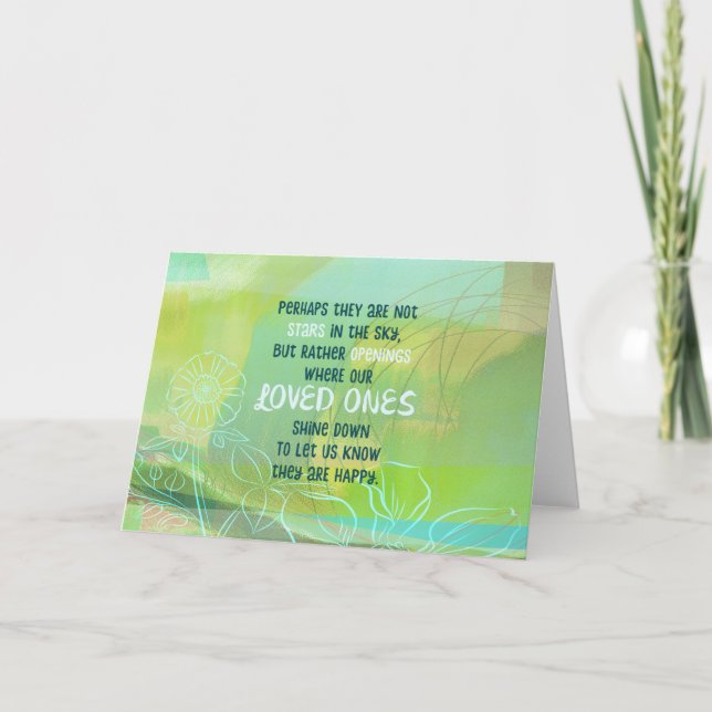 Perhaps the Stars are Our Loved Ones Card (Front)